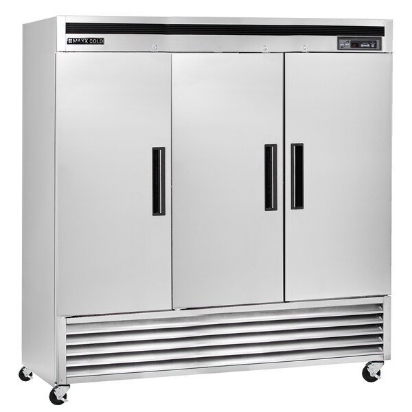 Maxx Cold Reach-In Freezer, Triple Door, Bottom Mount 66.7 CUFT - MCF-72FD