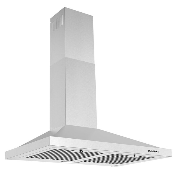 Streamline 30 in. Fermi Ducted Wall Mount 220 CFM Range Hood in Brushed Stainless Steel - T-4807-1-DT