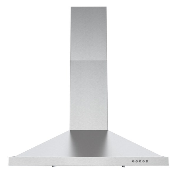 Streamline 30 in. Giganti Convertible Wall Mount 220 CFM Range Hood in Brushed Stainless Steel - T-4807-1-CL