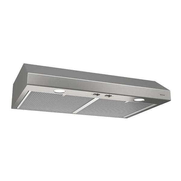 Almo Glacier 42-Inch Convertible Stainless Steel Range Hood with 300 CFM Blower and Halogen Lighting - BCSD142SS