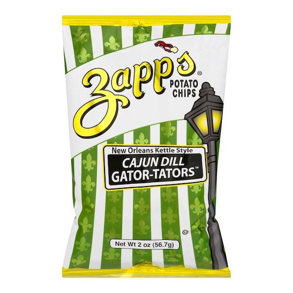 Papas fritas Zapp's Zapp's Cajun Dill Gatortator Chips de 5 oz., paquete de 25 - 6024