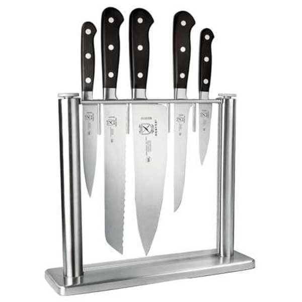 Mercer Cutlery 13-1/8" Knife Block Set, 6 Piece, Black - M23500