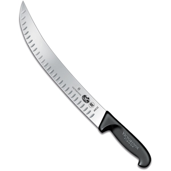 Swiss Army Brands Victorinox 40632 Kitchen Fibrox Pro Black Cimeter, 12In Granton Blade - VIC-5.7323.31