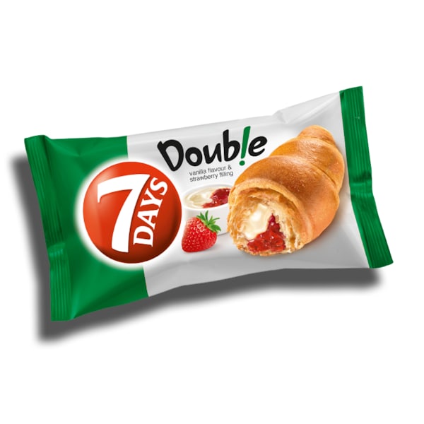 7 Días 7 Días Croissant Fresa y Vainilla 2.65 oz., PK24 - 500120507