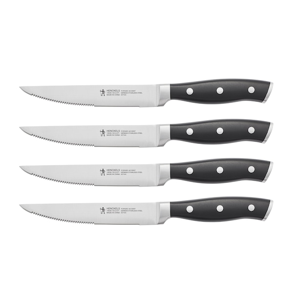 Zwilling J.A. Henckels Forged Accent 4-pc Steak Knife Set, Black - 19549-004