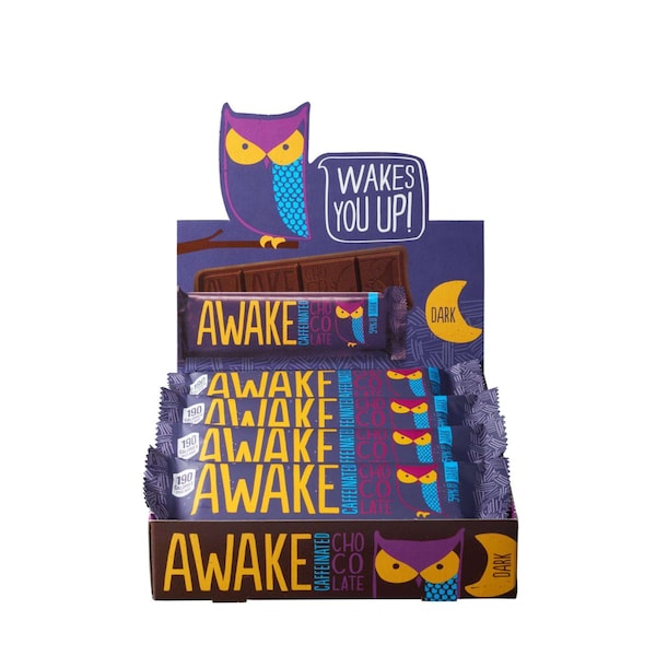 Chocolate Awake Awake Caff Dark Choc, PK72 - 00254U