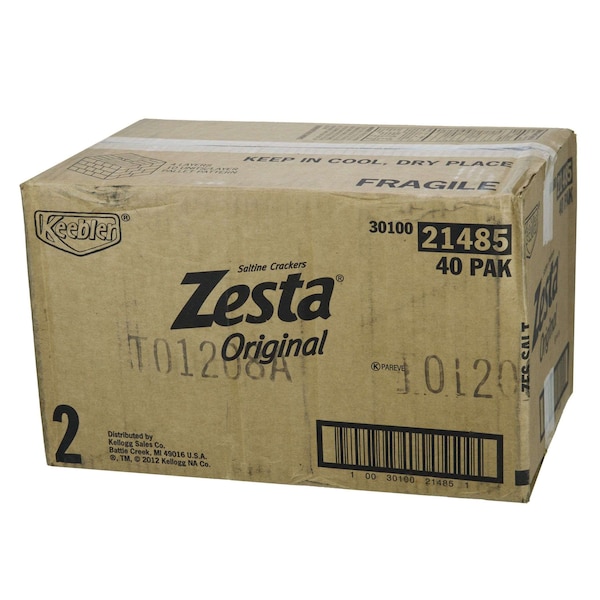 Galletas saladas Keebler Zesta Saltines en manga de 4 oz., PK40 - 3010021485