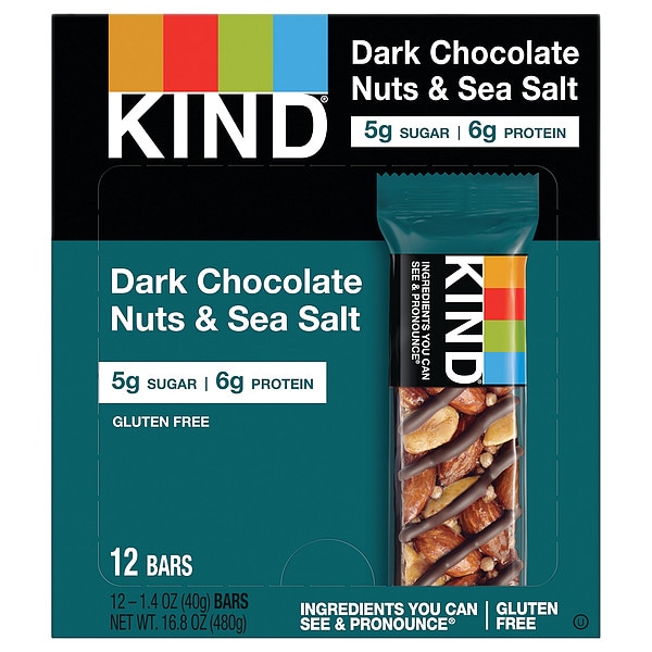 Barra de KIND Chocolate, Nueces y Especias, paquete de 12 - 17851