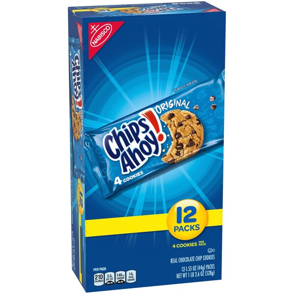 ¡Chips Ahoy! Galletas Chips Ahoy para un solo consumo de 1.55 oz, paquete de 48 - 05222