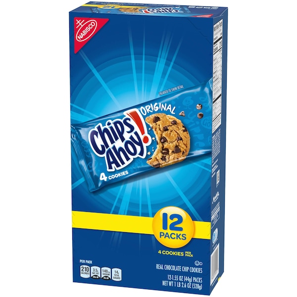 ¡Chips Ahoy! Galletas Chips Ahoy para un solo consumo de 1.55 oz, paquete de 48 - 05222
