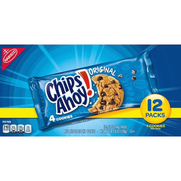¡Chips Ahoy! Galletas Chips Ahoy para un solo consumo de 1.55 oz, paquete de 48 - 05222