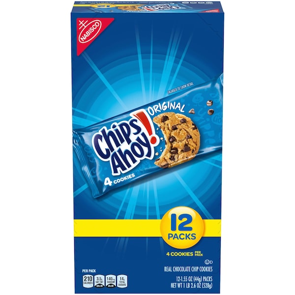 ¡Chips Ahoy! Galletas Chips Ahoy para un solo consumo de 1.55 oz, paquete de 48 - 05222