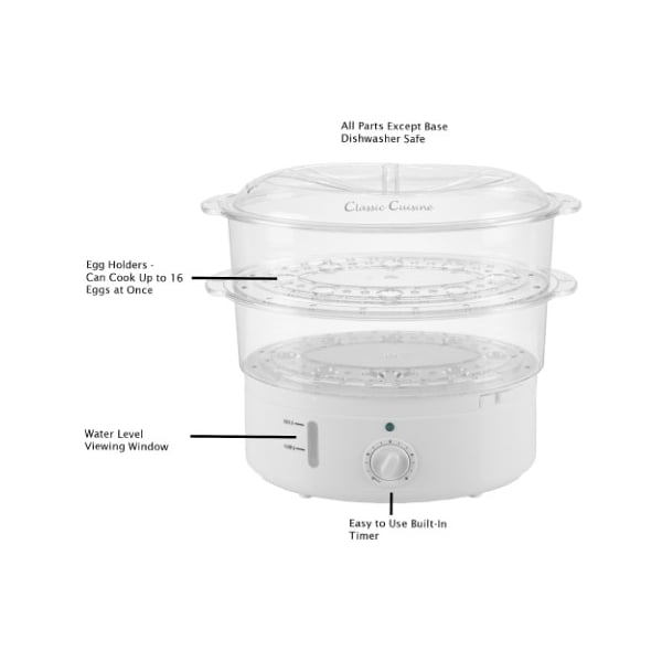 Hastings Home Hastings Home 6.3 Quart Electric Food Steamer - 838336VVF