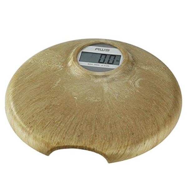 American Weigh Scales American Weigh Scales 396TERA Faux Marble Digital Personal Bathroom Scale with Battery - 396TERA
