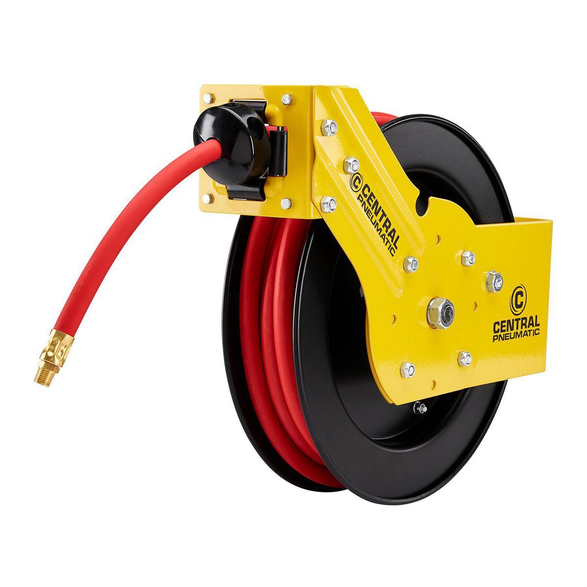 Carrete retráctil de manguera de aire de 3/8 pulg. x 25 ft. Central Pneumatic - 64682