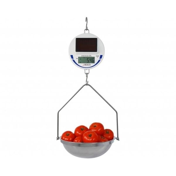 Cardinal Scale CardinalScales scs30 Digital Solar Hanging Scale Includes Pan with Bow; 30 lbs - scs30