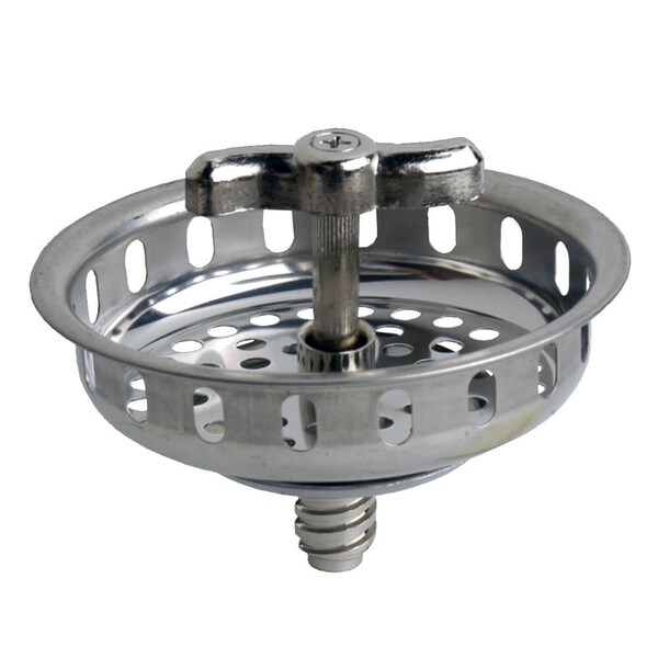Danco Basket Strainer, 312 in Dia, Stainless Steel, Chrome, For Universal SpinNGrin Strainer - 86800