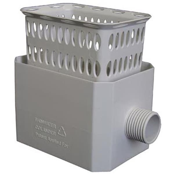 Swivel 37042 2 x 3 in. Rainwater Colander - White - SW567524