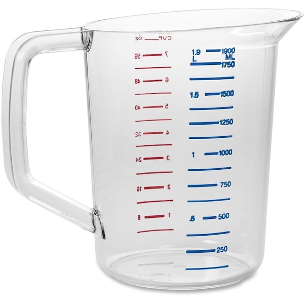 Rubbermaid Commercial Cup, Measure, Bouncer, 2Qt, Cl - RCP3217CLE