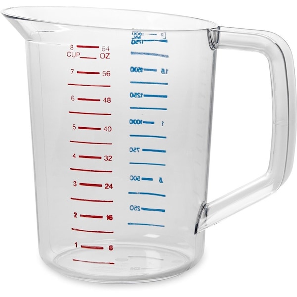 Rubbermaid Commercial Cup, Measure, Bouncer, 2Qt, Cl - RCP3217CLE