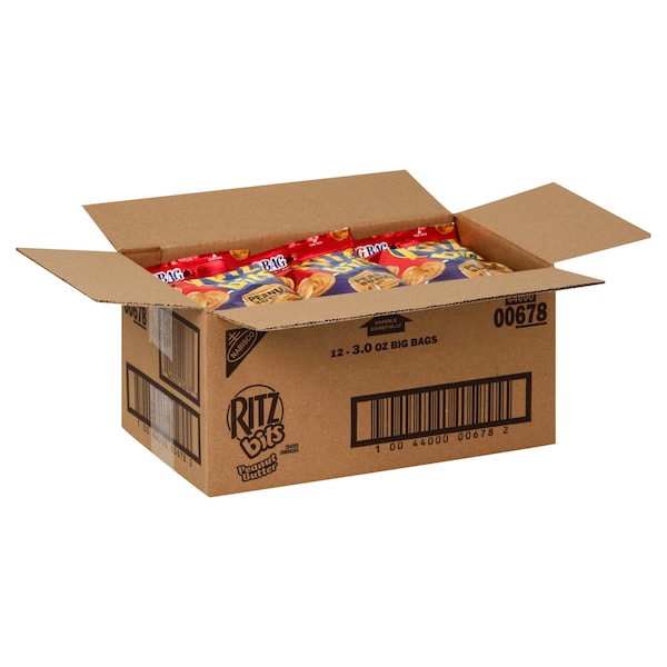 Ritz Ritz Peanut Butter Ritz Bits Snack 3 oz. Bag, PK12 - 00678

Ritz Ritz Mantequilla de cacahuate Ritz Bits Botana 3 oz. bolsa, paquete de 12 - 00678