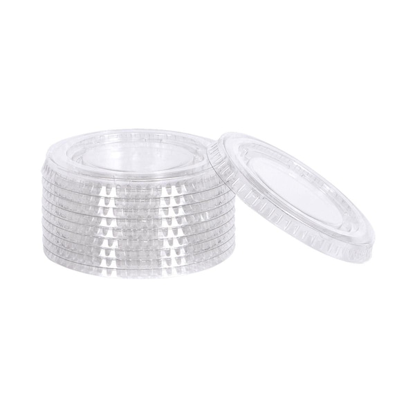Crystalware CrystalWare 2003896 1 oz Portion Cup Lids; Clear - Pack of 100 - 2003896