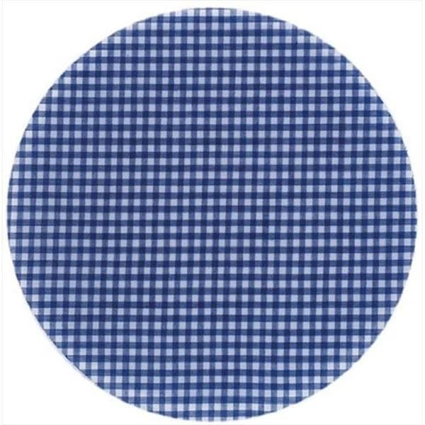 Andreas Andreas TRT-106 10 in. Blue Ginham Round Silicone Trivet - Pack of 3 - TRT-106