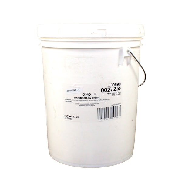 Crema de malvavisco Kraft en contenedor de 17 libras - 00600699002721
