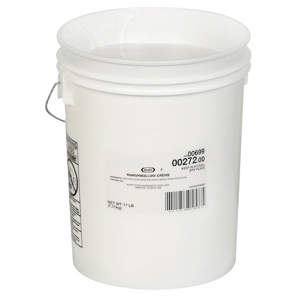 Crema de malvavisco Kraft en contenedor de 17 libras - 00600699002721