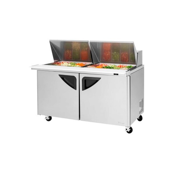 Turbo Air Super Deluxe Series - Mega Top Sandwich/Salad Table 60-1/4"W - 2 Door - TST-60SD-24-N