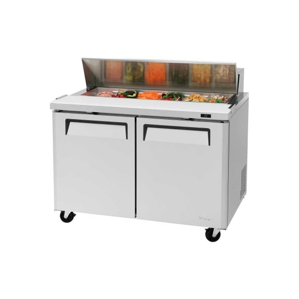 Turbo Air Sandwich / Salad Table 48-1/4"W - 2 Doors - MST-48-N