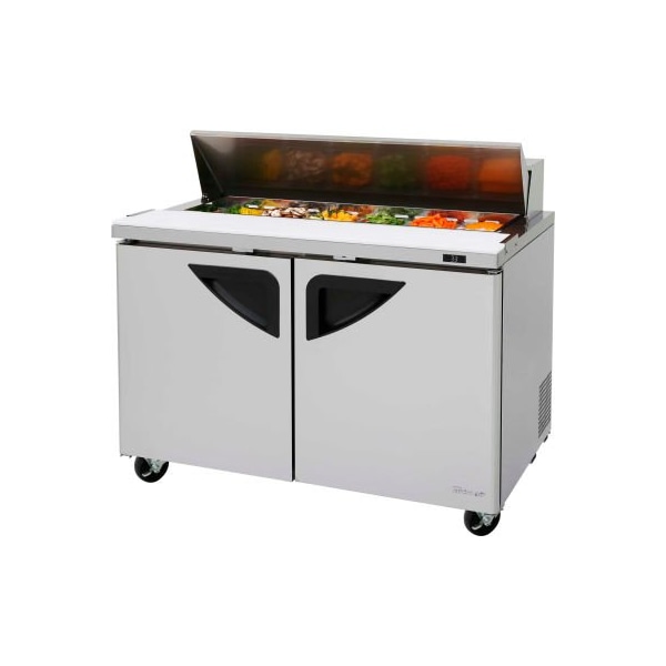 Turbo Air Turbo Air TST-48SD Super Deluxe Series - Sandwich/Salad Table 48-1/4"W - 2 Door - TST-48SD-N