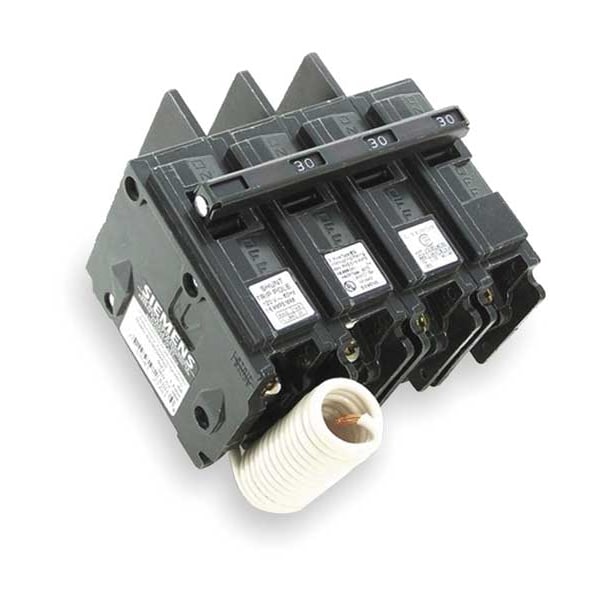 Siemens Miniature Circuit Breaker, BQ Series, 50A, 3 Pole, 240V AC, 10kA at 240V AC - BQ3B05000S01