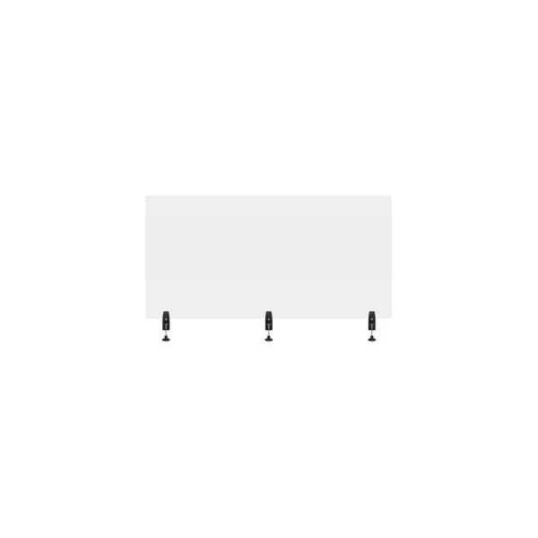 Luxor Luxor RECLAIM Acrylic Sneeze Guard Desk Divider   60 x 30  Clear - DIVCL-6030C