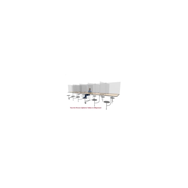 Professional Plastics 3 PC Pack For 28 IN Wide X 96 IN Long X 30 IN Tall - .187 Thick (P) | - FAB-CAFETABLE.187X28X96X30TALL