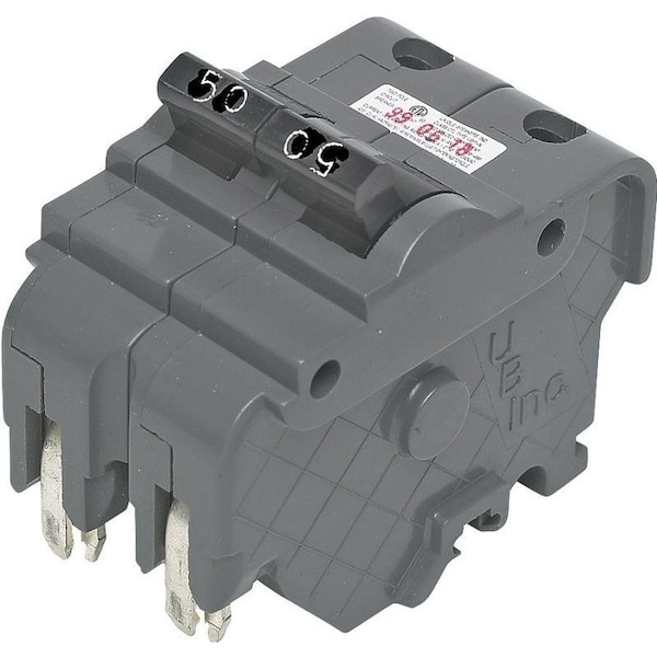 Federal Pacific Circuit Breaker, UBIF Series, 50A, 2 Pole, 120/240V AC, 10kA - UBI-F250N