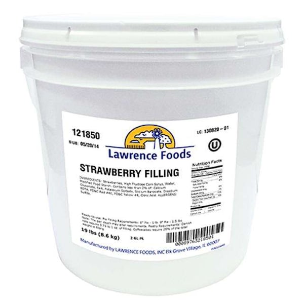 Lawrence Foods Relleno de Fresa Deluxe en Pail de 2 galones - 121850