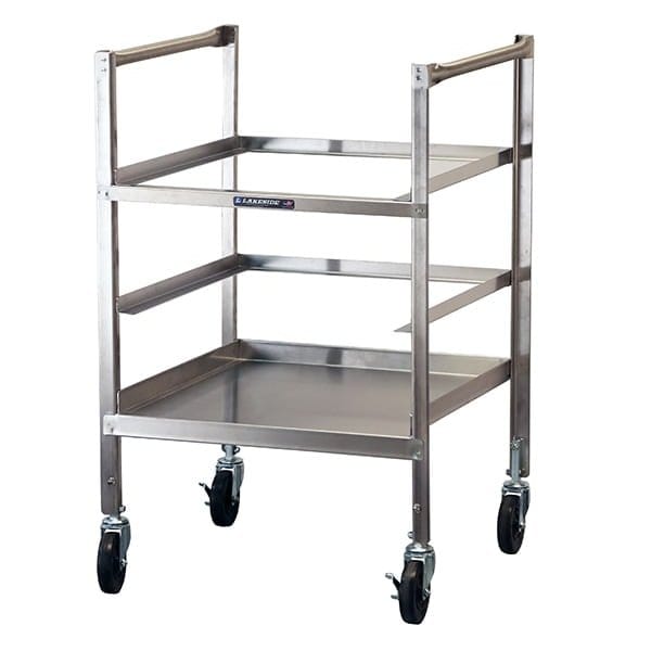 Lakeside Stainless Steel Mobile Glass and Cup Rack - Holds 5 Racks - 197