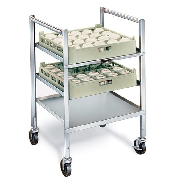 Lakeside Stainless Steel Mobile Glass and Cup Rack - Holds 5 Racks - 197