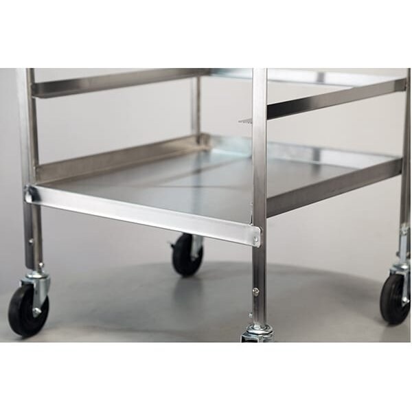 Lakeside Stainless Steel Mobile Glass and Cup Rack - Holds 5 Racks - 197