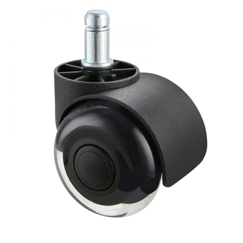 VEVOR Office Chair Wheels, Set of 5, 2 inch Caster Wheels Replacement for Hardwood Floors and Carpet, Heavy Duty Computer Gaming Desk Casters with Double Wheels, 440 lbs Load Capacity, Universal Fit - BGLGJAZ2INCH14JV7V0