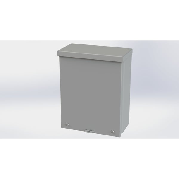 Saginaw Control & Engineering Galvanized Steel Electrical Enclosures, 10 in H, 4 in D, 8 in W, NEMA 3R, Screw On - SCE-10R84