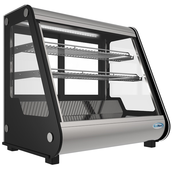 Koolmore 27" Commercial Countertop Refrigerator Display Case Merchandiser with LED Lighting - CDC-4C-BK