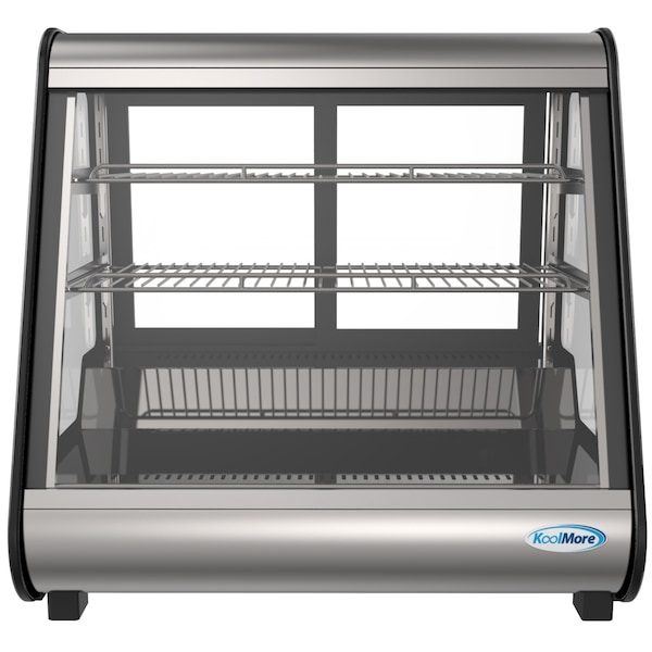 Koolmore 27" Commercial Countertop Refrigerator Display Case Merchandiser with LED Lighting - CDC-4C-BK