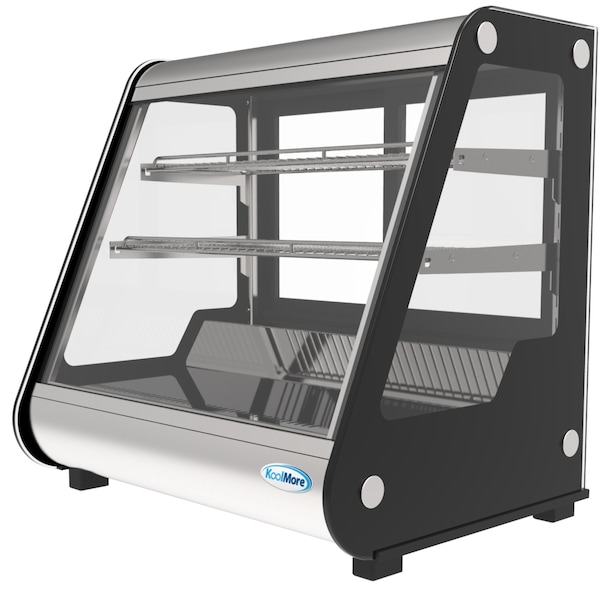 Koolmore 27" Commercial Countertop Refrigerator Display Case Merchandiser with LED Lighting - CDC-4C-BK