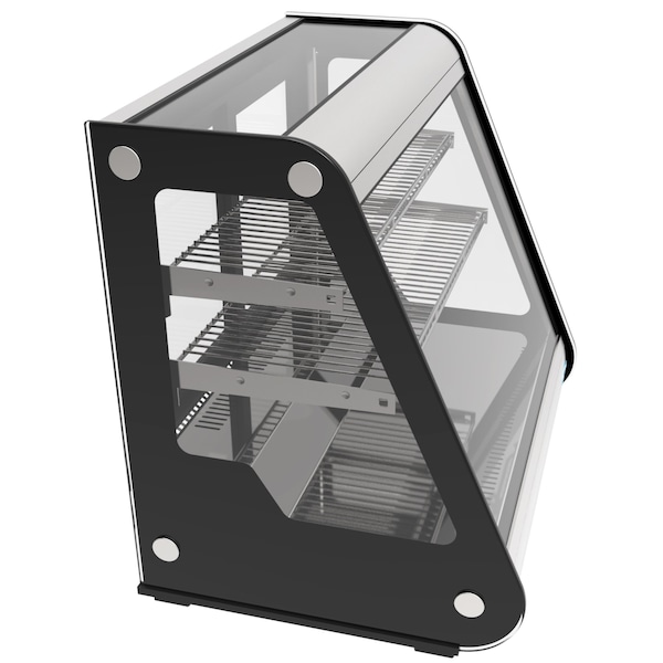 Koolmore 27" Commercial Countertop Refrigerator Display Case Merchandiser with LED Lighting - CDC-4C-BK