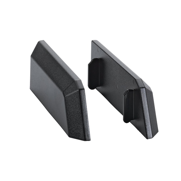 Service Ideas Modular Airpot Rack for 2 Airpots with Condiment Tray, Plastic, Black - APD2BL