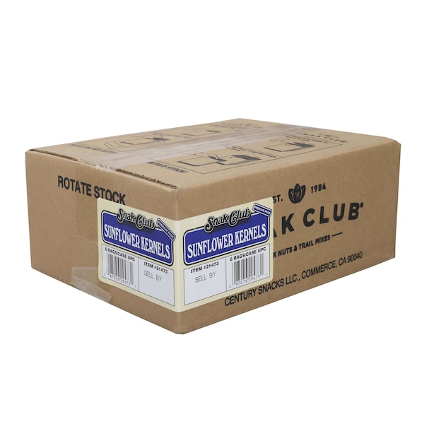 Club de bocadillos Snak Century Snacks Premium Pack de Kernels de Girasol 7.5 oz., PK6 - 1721473