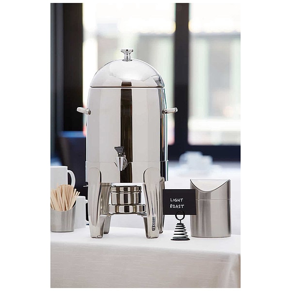 American Metalcraft Coffee Urn, Silver/Gold, 11 qt. - ALLEGCU2