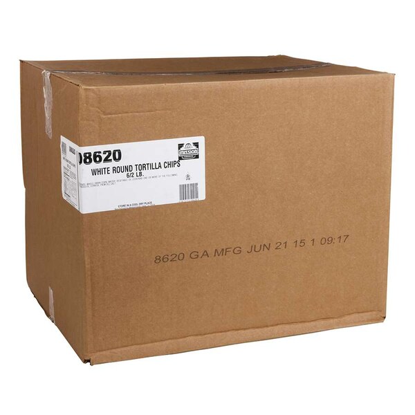 Misión Foods Tortilla Chips Redondas Blancas 2lbs, Paquete de 6 - 8620